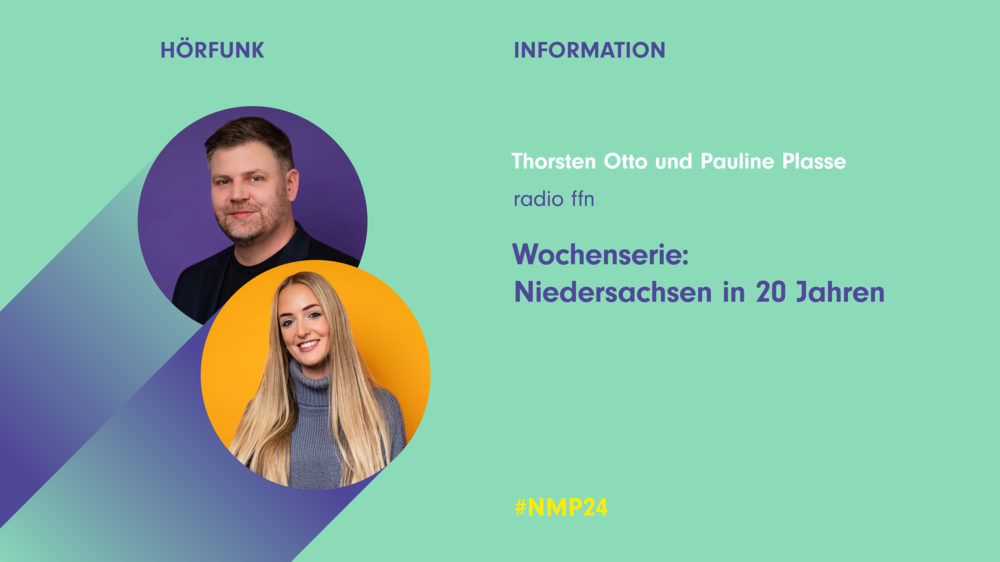 Nominierte Hörfunk Information Thorsten Otto und Pauline Plasse